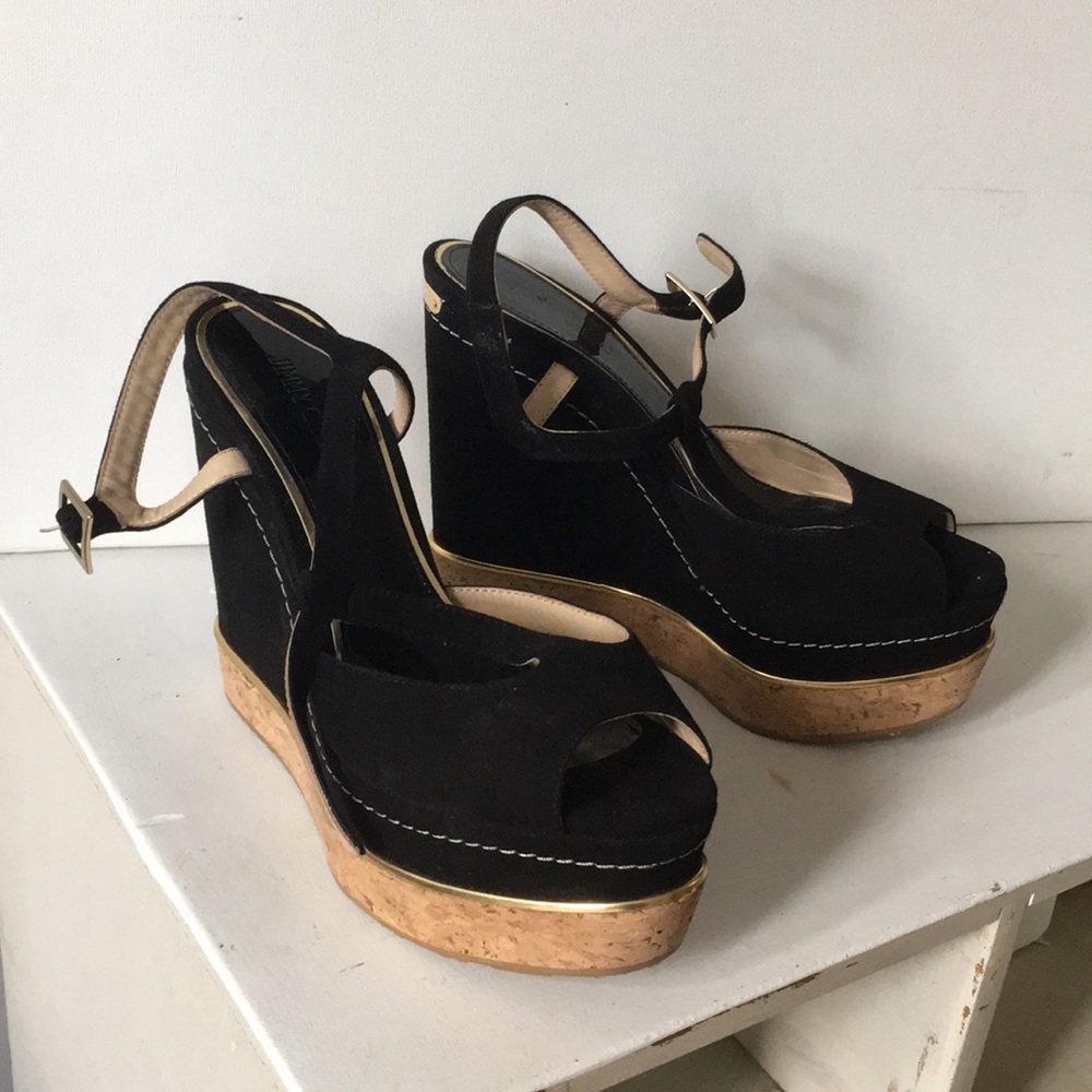 Jimmy Choo platform wedge sandals